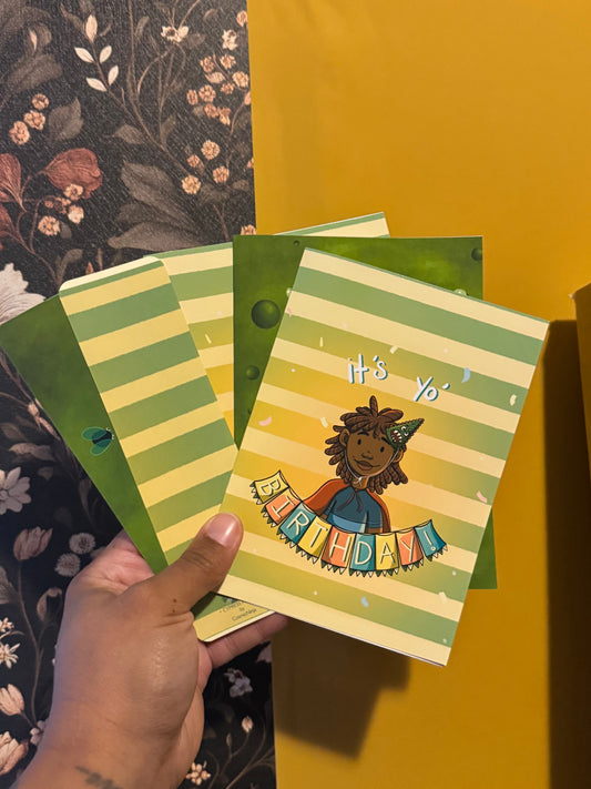 Set of 4 Fun Birthday Cards